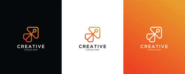innovation technology vector logo design inspiration  