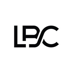 letter LBC typography text logo design, letter mark graphic vector 