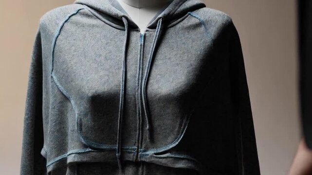  mockup of leather jacket on a white