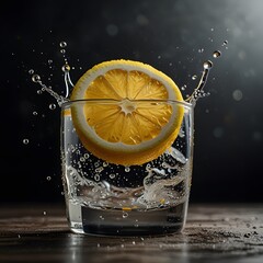 lemon in water