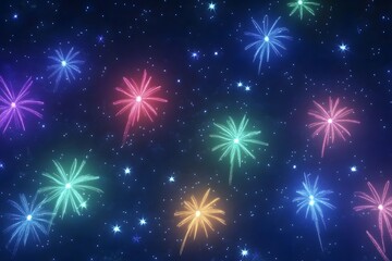 Abstract Cosmic Bokeh Background, Galaxy Space Blurry Backdrop. Soft Blur Light Bokeh Effect Wallpaper. Shiny Holiday Light Effect. Vector Illustration.
