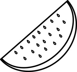Watermelon black and white