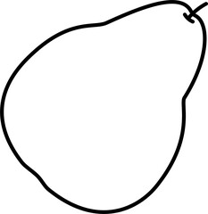 black and white pear