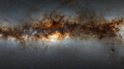 Stunning view of the Milky Way galaxy with vibrant stars and cosmic dust illuminating the night sky in breathtaking detail