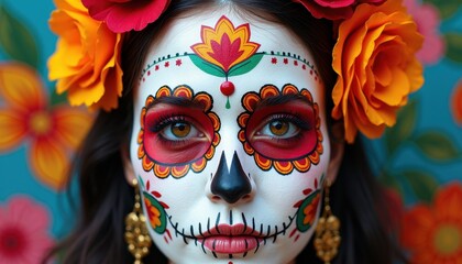 Mexican Celebrations of Life with Symbols and Traditions for Day of the Dead.