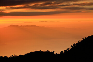Nature and scenic views of the Doi Luang Chiang Dao Mountain in Chiang Dao Wildlife Reserve Chiang Mai Province, Thailand 