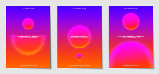 Colorful gradients Vector Design. Futuristic design graphic themes and space for poster and cover design templates. Vector illustration