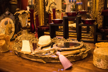 A display of a dresser set in an old ancestral house in the colonial Philippines