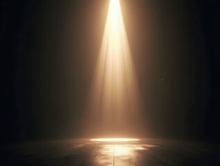 Illumination: A Single Beam of Light Piercing the Darkness