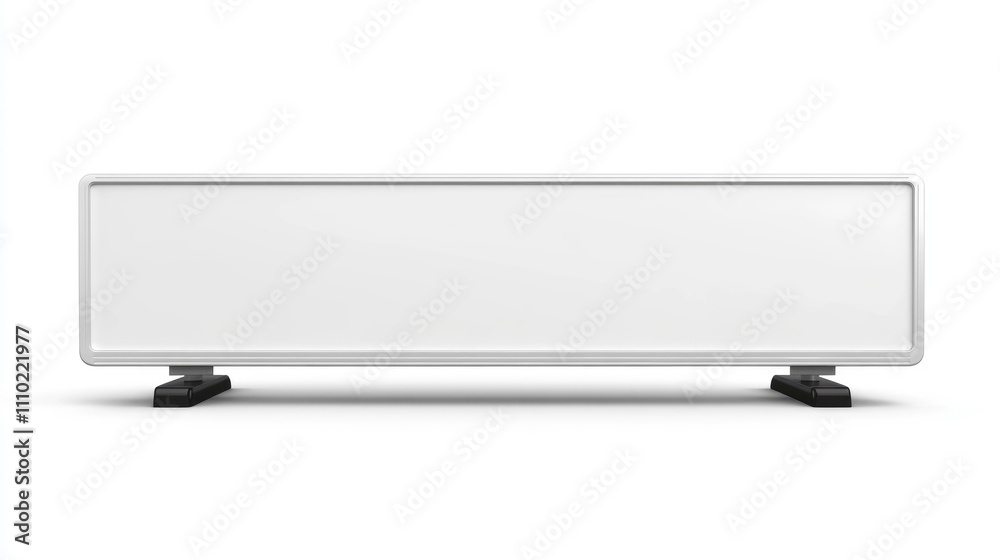 Poster blank advertisement billboard on a white background for marketing and promotional displays with ampl