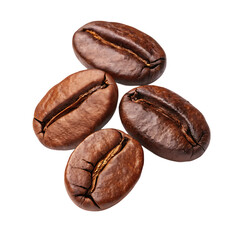 Obraz premium coffee beans isolated on white background 