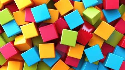 Obraz premium Colorful cubes background.