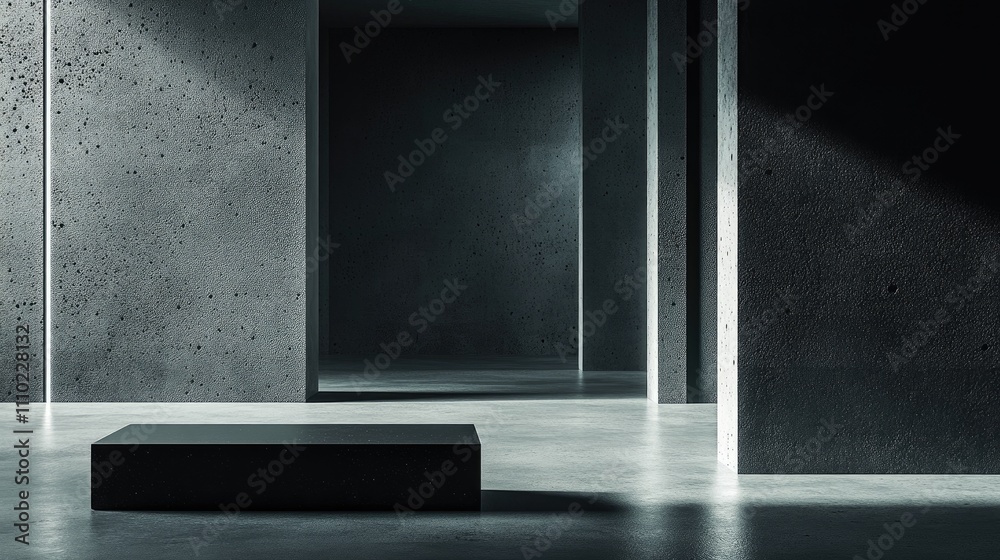 Poster textured gray terrazzo concrete surface in modern architecture showcasing minimalist design and natu