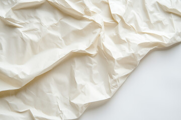 Obraz premium Rip paper isolated on white background, Selective focus craft paper on white, Tear off handmade paper.