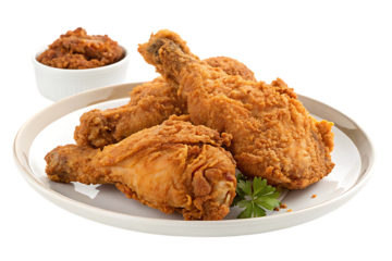 fried chicken wings on a plate 