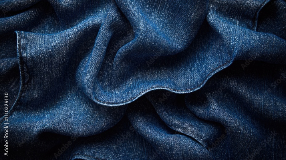 Poster denim texture background showcasing the intricate weave and rich color of jean fabric ideal for fash