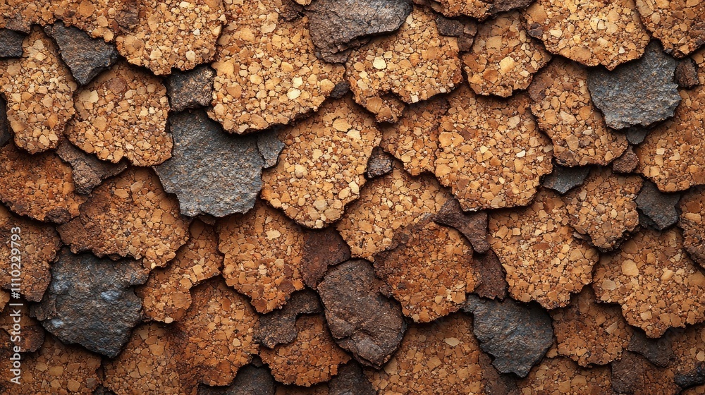 Poster textured cork board surface showcasing a rich variety of natural color tones and patterns ideal for 