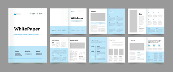  White Paper Design , Whitepaper Layout Template 