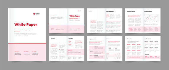 white paper template clean whitepaper layout design