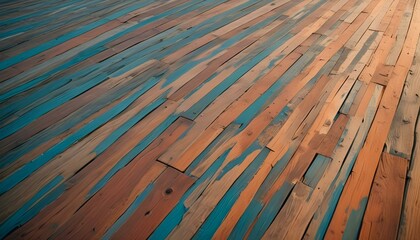 Superficie de madera desgastada y texturizada con patrones arremolinados y vetas naturales, creando un efecto visual abstracto y orgánico © Monster