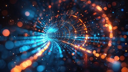 Obraz premium Abstract Tunnel of Light