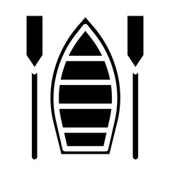 rowing boat solid icon