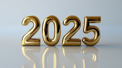 A polished golden  standing out boldly on a clean white backdrop, with slight shadows and reflections