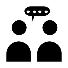 public chat solid icon