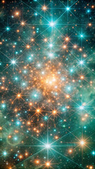 Obraz premium Star cluster texture background beautiful colors