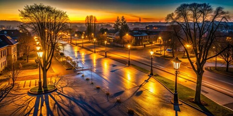 Captivating Low Light Photography of a Serene Evening at 20 Degrees Celsius, Showcasing the Beauty of Nature and Urban Landscapes in Soft Ambient Light