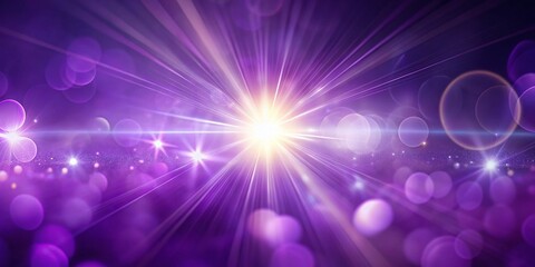Fototapeta premium Captivating Minimalist Photography Featuring Lens Flare in Purple Tones with Special Effects for a Dreamy Atmosphere and Enhanced Visual Appeal