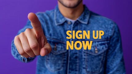 Urgent call to action for event participation with emphasis on sign up now