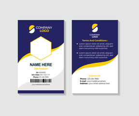 Id Card Design Vector Template