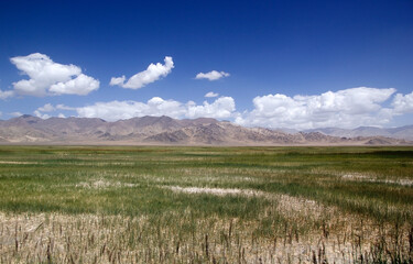 Obraz premium Landscape in the Pamir Mountains of Gorno-Badakhshan region in Tajikistan