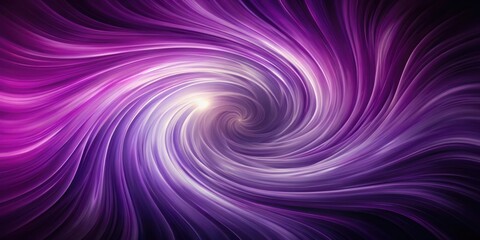 A hypnotic swirl of purple and white lines with a bright center point, a mesmerizing abstract design.