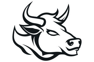 bull head silhouette