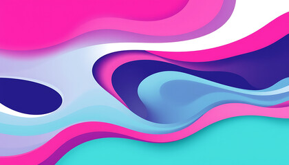 Abstract Colorful Wave Background,