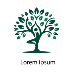 Obraz premium YOGA TREE LOGO