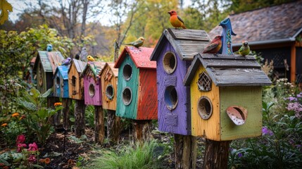 Handcrafted Wooden Birdhouses
