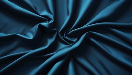 Obraz premium Tela de seda negra con pliegues y sombras espectaculares