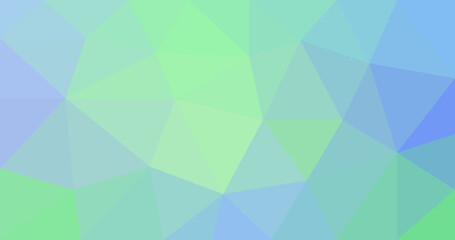 Green and Blue Gradient Low Polygon Background Vector