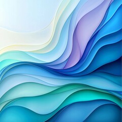 Meditative Waves: Soft Pastel Hues and Subtle Textures
