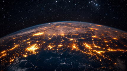 Obraz premium Aerial view of interconnected devices symbolizing modern technology, representing smart solutions and the digital age, with vibrant network connections and seamless communication across platforms