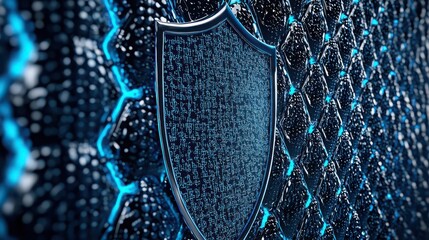 Illustration of shield guarding computer from viruses, emphasizing cybersecurity and safeguarding personal data online. 