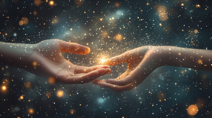 Hands reaching out to help each other from above symbolizing compassion, unity, support, and hope in times of need showcasing the power of human connection and kindness