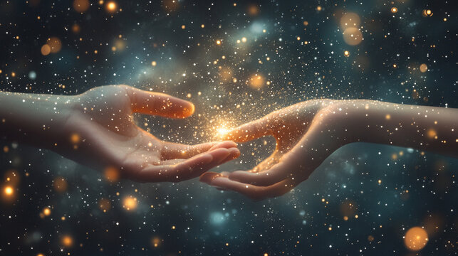 Hands reaching out to help each other from above symbolizing compassion, unity, support, and hope in times of need showcasing the power of human connection and kindness