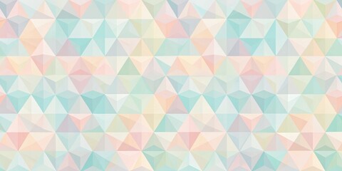 Abstract Geometric Pattern with Pastel Tones of Blue, Green, Pink, and Yellow