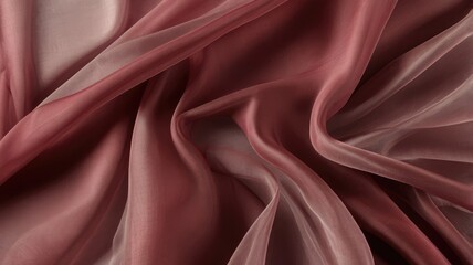 Obraz premium Maroon color Abstract background of a semitransparent silk fabric