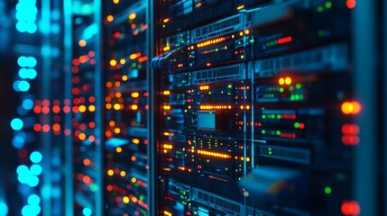 Obraz premium Networking cable concept