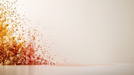 Mesmerizing ink droplet dispersing in water, creating intricate patterns and gradients on white background. 